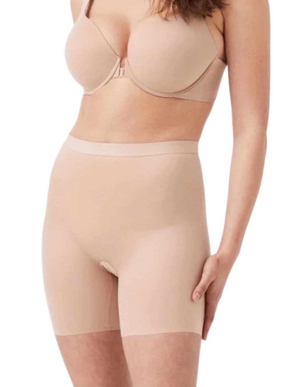 NWT Spanx Invisible Shaping Control Girl Short in Champagne Beige Size 3X